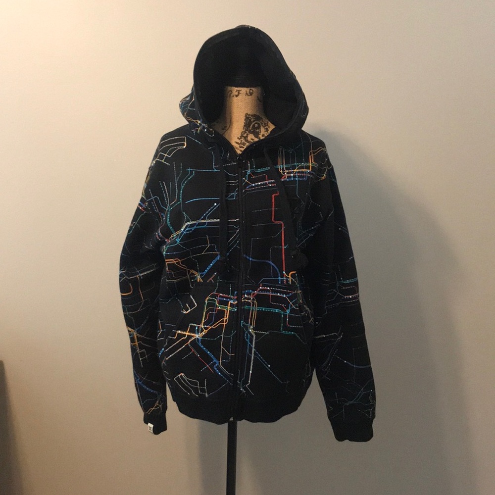 Men’s zip up hooded sweatshirt